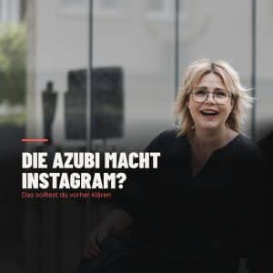 Katja Bigalke lacht in die Kamera, Beitragsbild zum Artikel über Instagram im Friseursalon und die Rolle der Auszubildenden